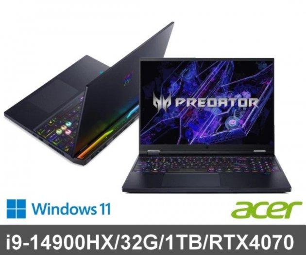 <b>【Acer】 16吋14代i9 RTX4070電競筆電</b><br><font color=#0000FF><b>免頭款、無手續費、無服務費</font></b>